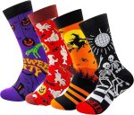 Halloween Socks Men, Halloween Gifts for Men Boys
